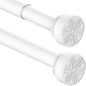 Gardinenstange ohne Bohren von - Verstellbare Teleskopstange für Dusche und Fenster, 62-85CM