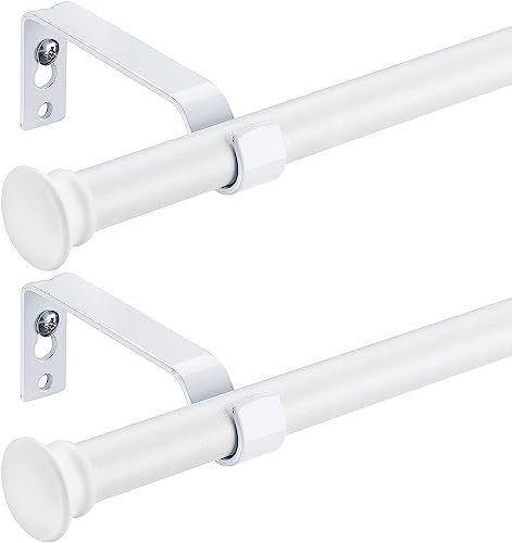 Mattschwarze Edelstahl Gardinenstange 71-472 cm mit Teetassendeckel Halterungen für stilvolle Schlafzimmerdekoration