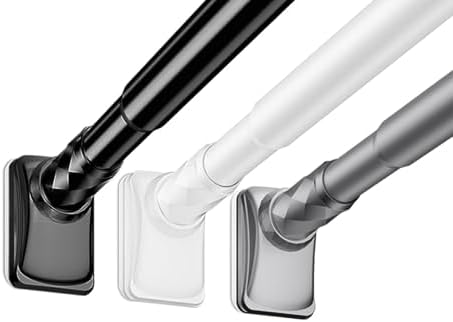 Gardinenstange ohne Bohren 3m-5m - Teleskop-Saugnapf für große Fenster, einfach zu installieren!