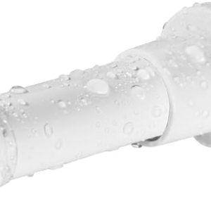Badezimmer Duschvorhangstange ohne Bohren 73-224 cm, Weiß, Ausziehbar für Bad und Wohnzimmer