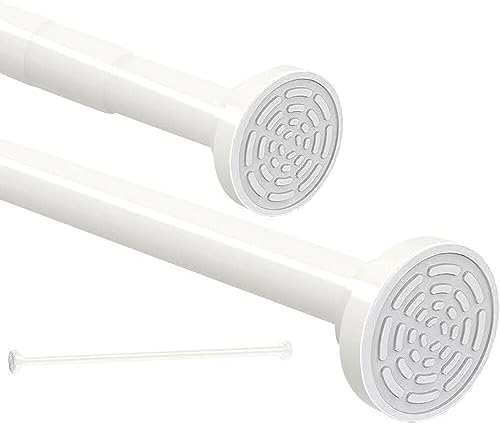 Edelstahl Teleskopstange für Duschvorhänge 120-215cm – Verstellbar ohne Bohren, ideal für Badewanne!