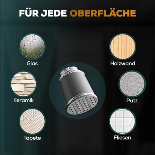 MEISENBERG Klemmstange 320-370cm, Weiß Ø 32mm – Vorhangstange ohne Bohren für Fenster & Dusche