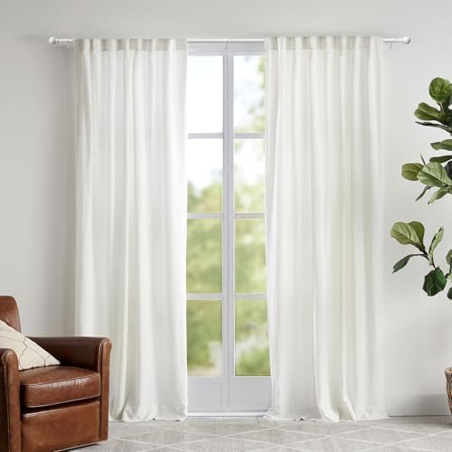 Gardinenstange ohne Bohren von – Ausziehbare Vorhangstange 76-228 cm in Schwarz Matt für einfache Montage und stilvolle