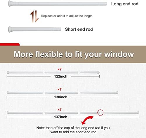 Mattschwarze Edelstahl Gardinenstange 71-472 cm mit Teetassendeckel Halterungen für stilvolle Schlafzimmerdekoration