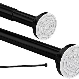 Edelstahl Teleskopstange für Duschvorhänge 120-215cm – Verstellbar ohne Bohren, ideal für Badewanne!