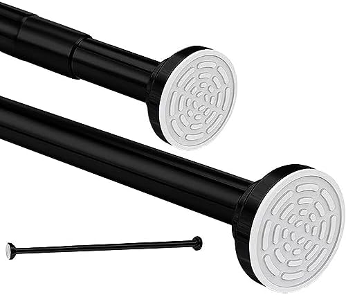 Edelstahl Teleskopstange für Duschvorhänge 120-215cm – Verstellbar ohne Bohren, ideal für Badewanne!