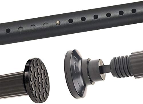 Teleskopstange Schwarz 328-377 cm – No-Drill Vorhangstange für Badezimmer, Schlafzimmer & große Fenster