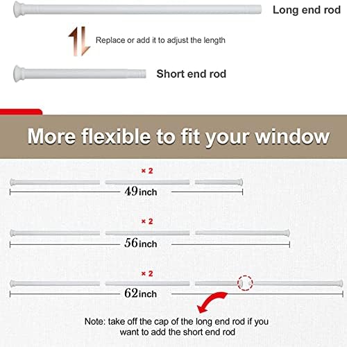 Mattschwarze Edelstahl Gardinenstange 71-472 cm mit Teetassendeckel Halterungen für stilvolle Schlafzimmerdekoration