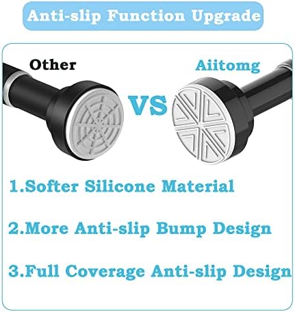 Gardinenstange ohne Bohren von - Verstellbare Teleskopstange für Dusche und Fenster, 62-85CM