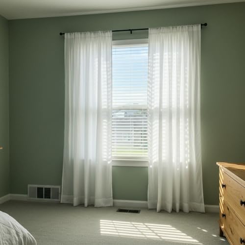 Gardinenstange ohne Bohren von – Ausziehbare Vorhangstange 76-228 cm in Schwarz Matt für einfache Montage und stilvolle