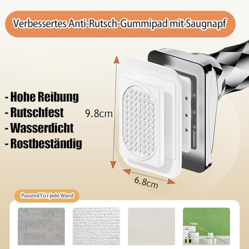 Gardinenstange ohne Bohren 3m-5m - Teleskop-Saugnapf für große Fenster, einfach zu installieren!