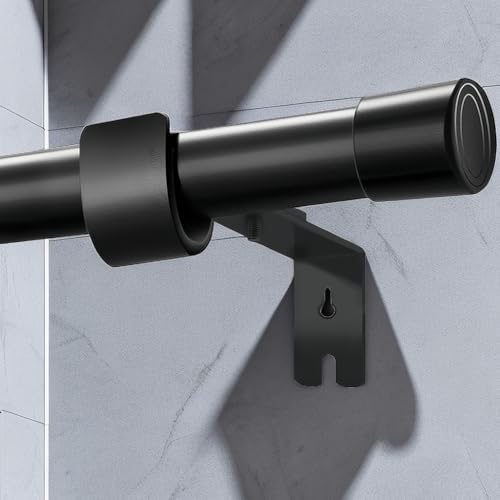 Ausziehbare Vorhangstange von – Verstellbare Gardinenstange für Schlafzimmer, Wohnzimmer, Küche (72-155CM Φ25mm)