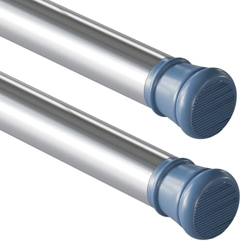 Vorhangstange ohne Bohren – Teleskop Spannstange für Badezimmer & Fenster 73-145CM, weiß, stabil & flexibel