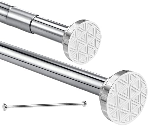 Edelstahl Teleskopstange für Duschvorhänge 120-215cm – Verstellbar ohne Bohren, ideal für Badewanne!