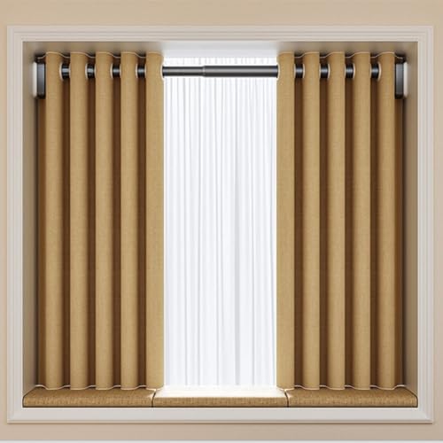 Gardinenstange ohne Bohren von XYZ – Teleskop Vorhangstange 40-55cm, flexibel einsetzbar für Bad & Schrank, Ø33mm