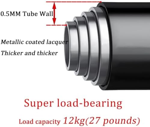 Klemmende Vorhangstange von – Verstellbare Teleskopstange ohne Bohren, ideal für Gardinen, Trennwände und Balkone 65-85