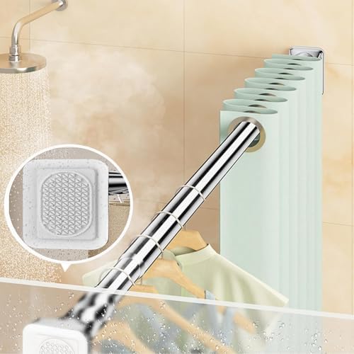 Gardinenstange ohne Bohren 3m-5m - Teleskop-Saugnapf für große Fenster, einfach zu installieren!