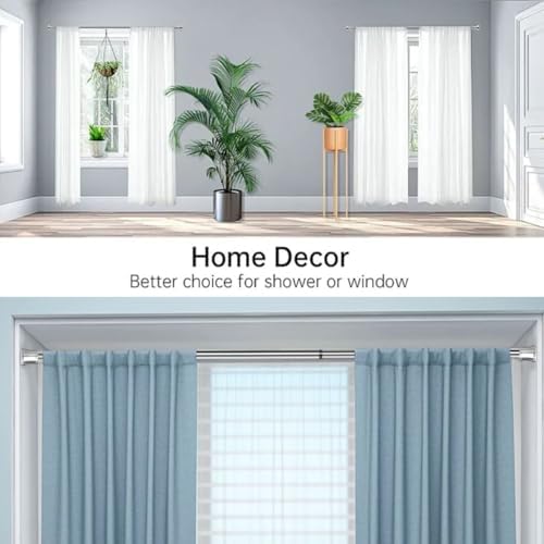 Klemmende Vorhangstange von – Verstellbare Teleskopstange ohne Bohren, ideal für Gardinen, Trennwände und Balkone 65-85