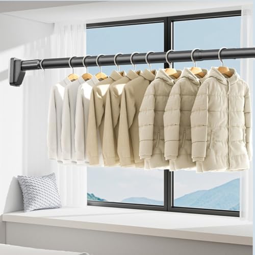 Gardinenstange ohne Bohren von XYZ – Teleskop Vorhangstange 40-55cm, flexibel einsetzbar für Bad & Schrank, Ø33mm