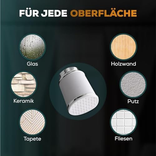 MEISENBERG Klemmstange 320-370cm, Weiß Ø 32mm – Vorhangstange ohne Bohren für Fenster & Dusche