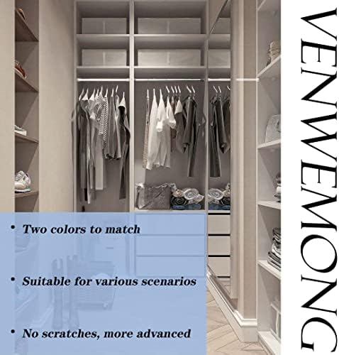 Edelstahl Duschstange ohne Bohren – Einstellbare Teleskopstange für Badezimmer & Balkon, 72-145cm, Schwarz