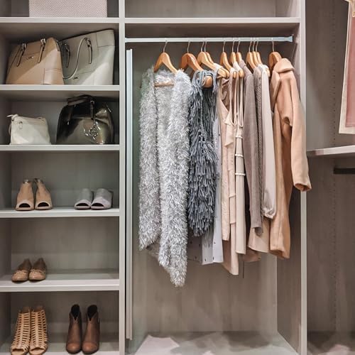 Relaxdays Teleskopstange für Duschvorhang und Gardine – Edelstahl, einfacher Einbau ohne Bohren, anpassbare Längen