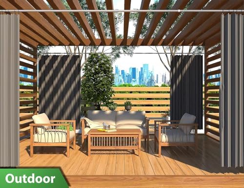 MEISENBERG Gardinenstange ohne Bohren 210-260cm – Robuste Teleskopstange in Matt Schwarz für Vorhänge und Raumteiler