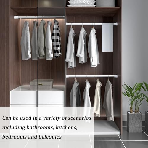 Klemmende Vorhangstange von – Verstellbare Teleskopstange ohne Bohren, ideal für Gardinen, Trennwände und Balkone 65-85