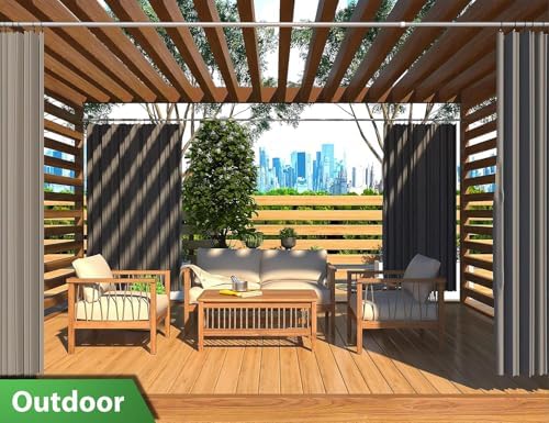 MEISENBERG Gardinenstange ohne Bohren 210-260cm – Robuste Teleskopstange in Matt Schwarz für Vorhänge und Raumteiler