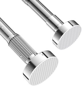 Edelstahl Duschvorhangstange ohne Bohren – Ausziehbar 70-120cm, rostfrei & rutschfest, ideal für Badezimmer